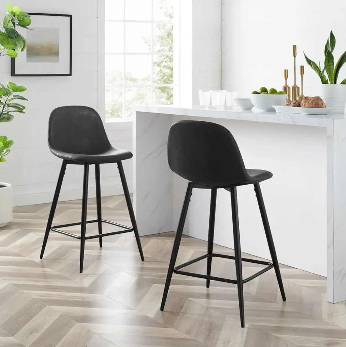 Bruno Counter Stool Set - Black