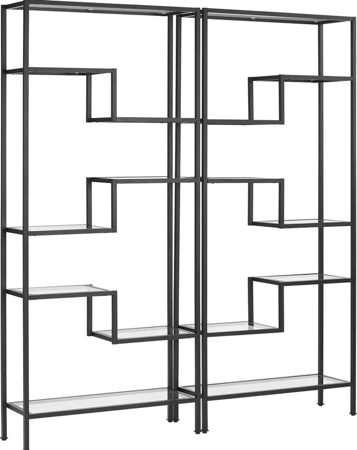 Tesly 2-Piece Etagere Set - Black