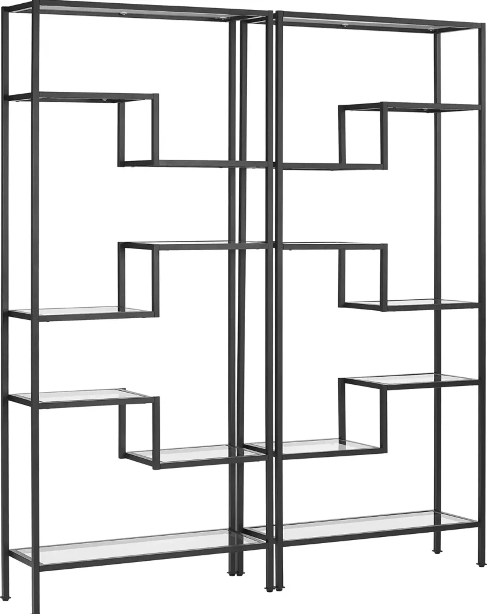 Tesly 2-Piece Etagere Set - Black