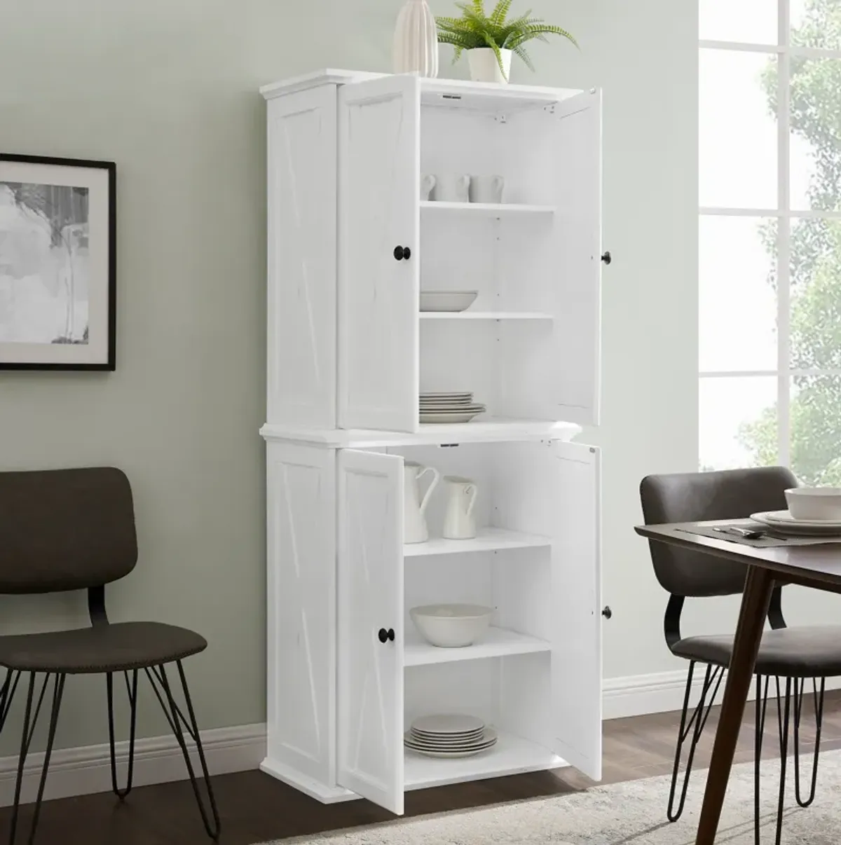 Jansen 2-Piece Stackable Pantry