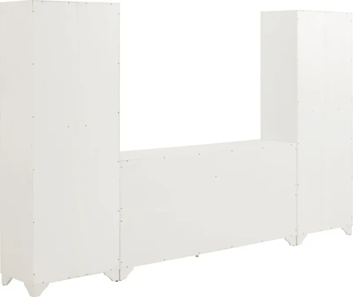 Pierre 2 Pantries and Sideboard Set - White