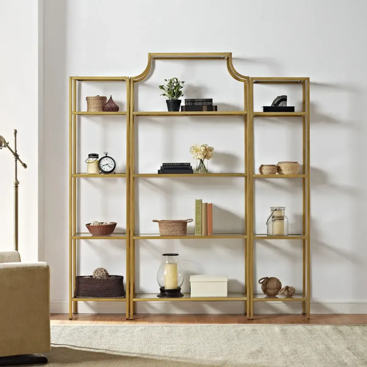 Shea 3-Piece Etagere Set - Gold