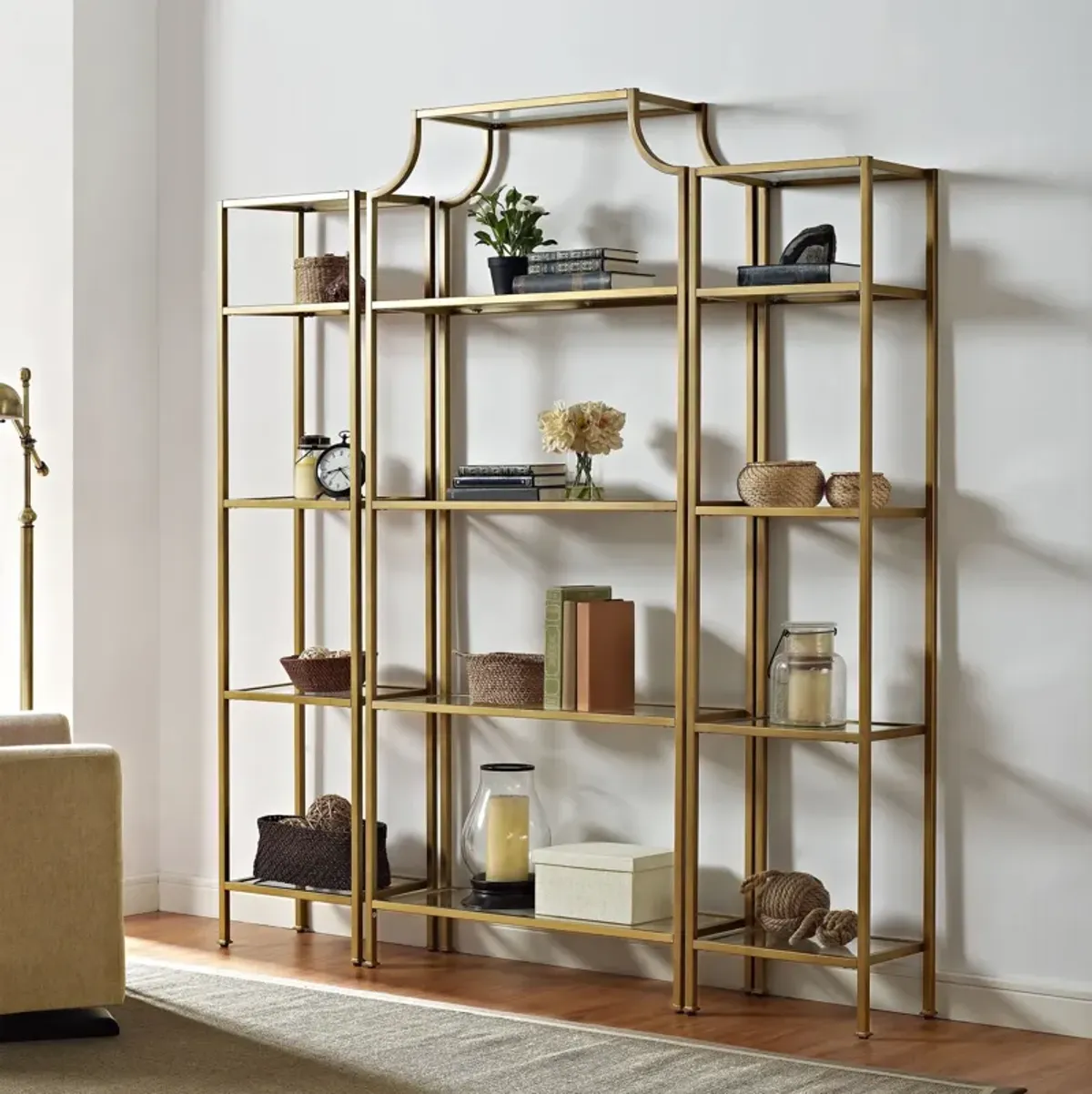 Shea 3-Piece Etagere Set - Gold