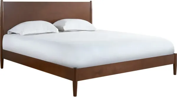 Bruce King Platform Bed - Mahogany