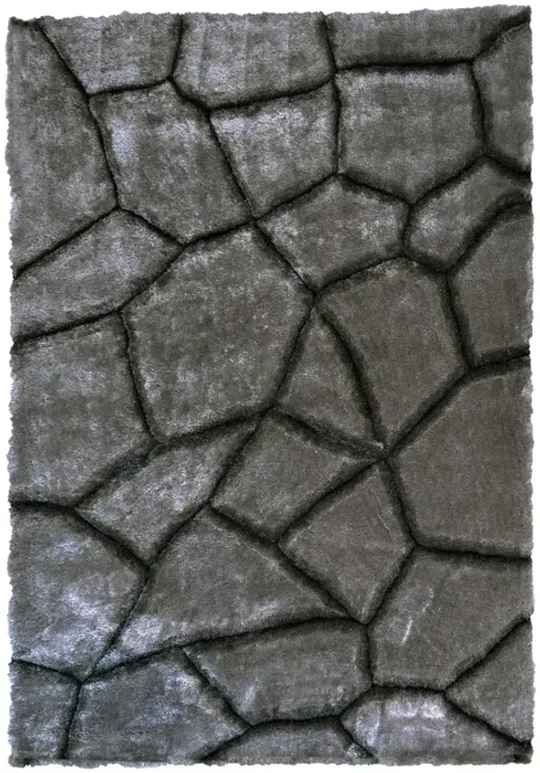 Crush 5' x 7' Area Rug - Gray/Black