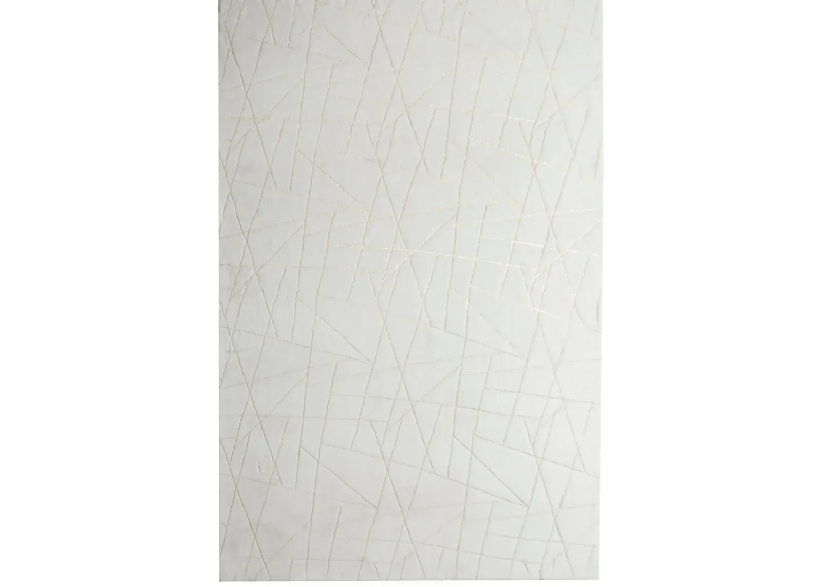 Cole 8' x 10' Area Rug – White/Gold