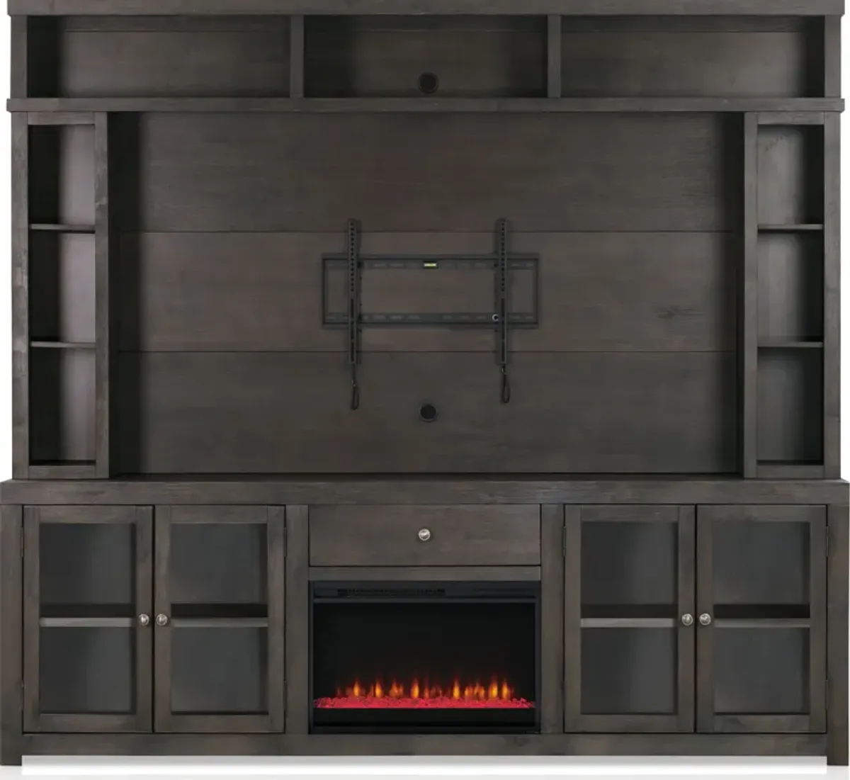 Butler Contemporary Fireplace Entertainment Wall - Brown