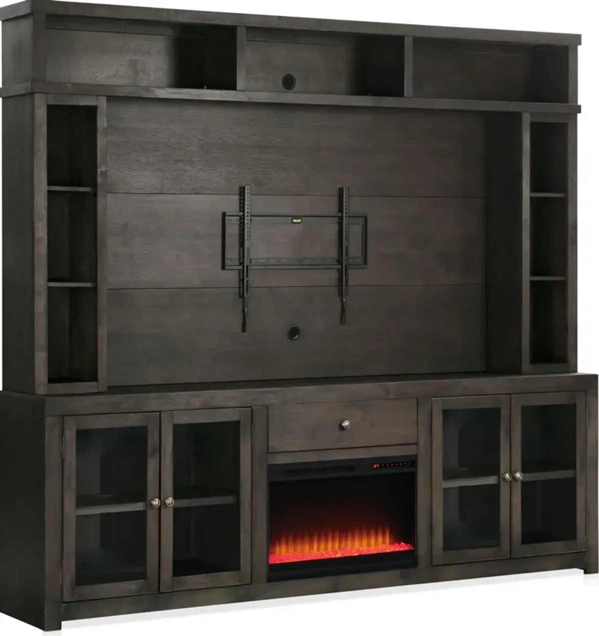 Butler Contemporary Fireplace Entertainment Wall - Brown