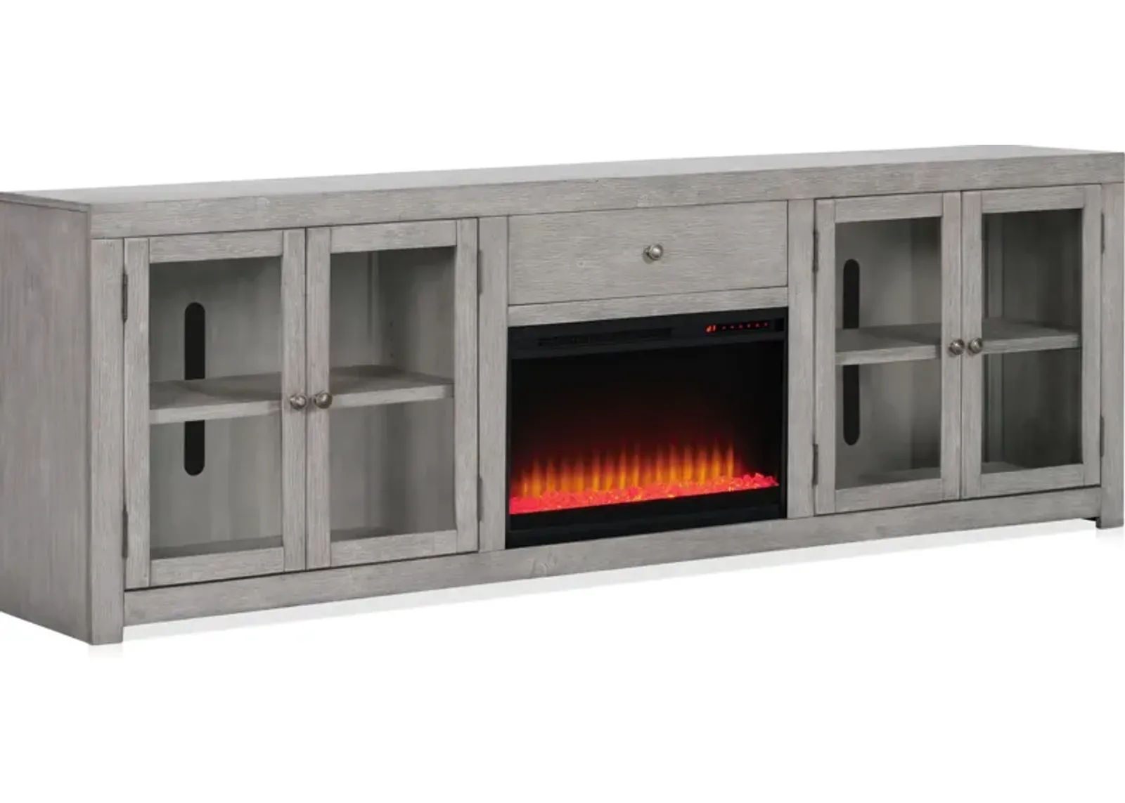 Butler 96" Contemporary Fireplace TV Stand - Gray