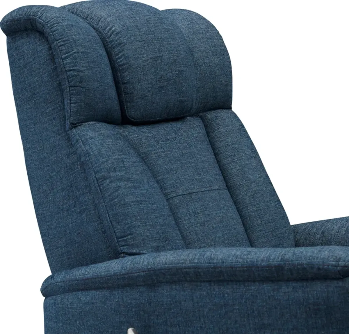 Saxton Swivel Manual Recliner - Blue