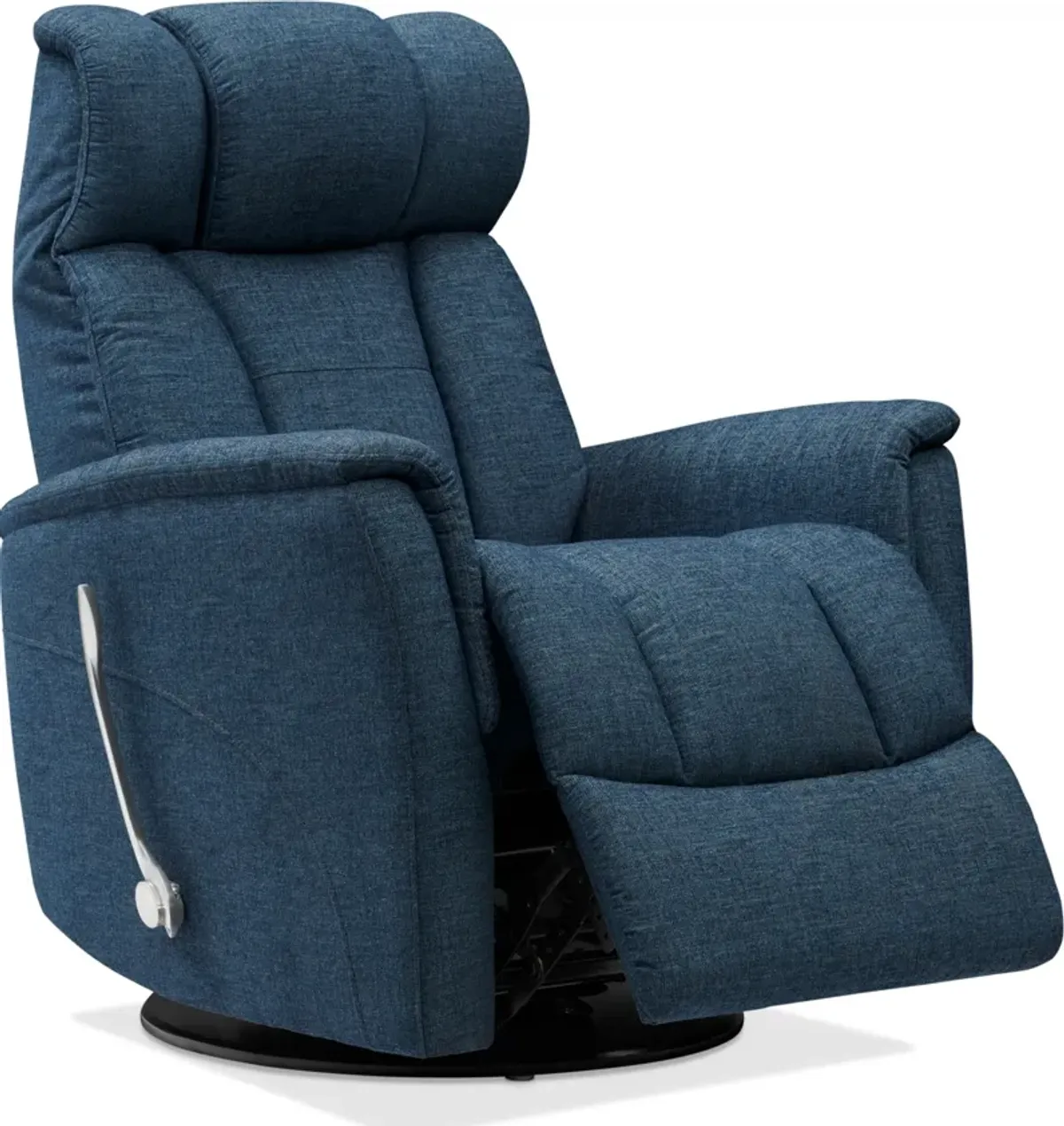 Saxton Swivel Manual Recliner - Blue