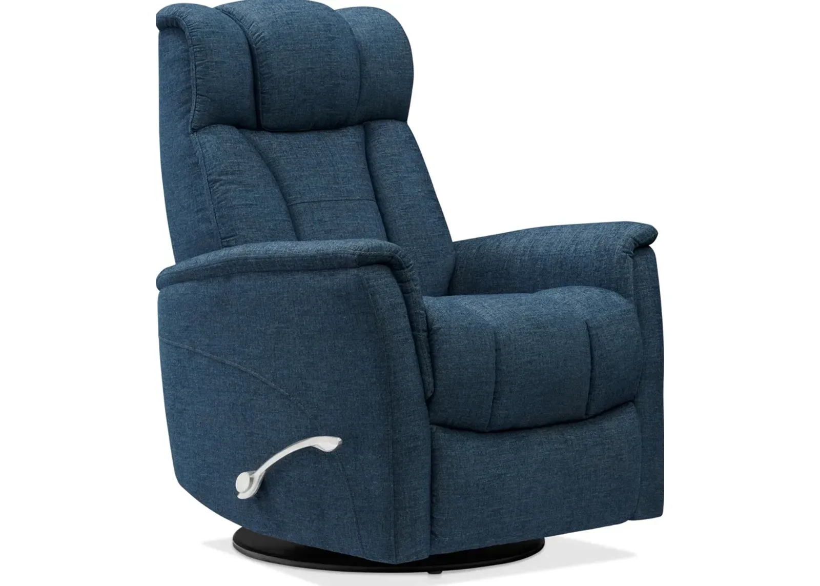 Saxton Swivel Manual Recliner - Blue