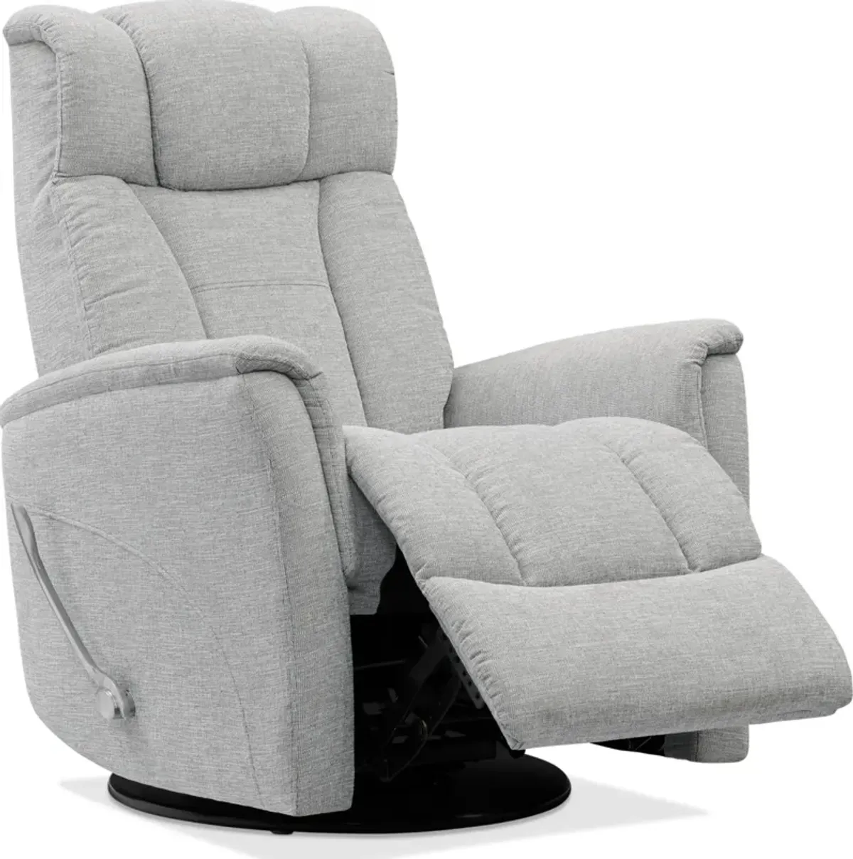 Saxton Swivel Manual Recliner - Gray