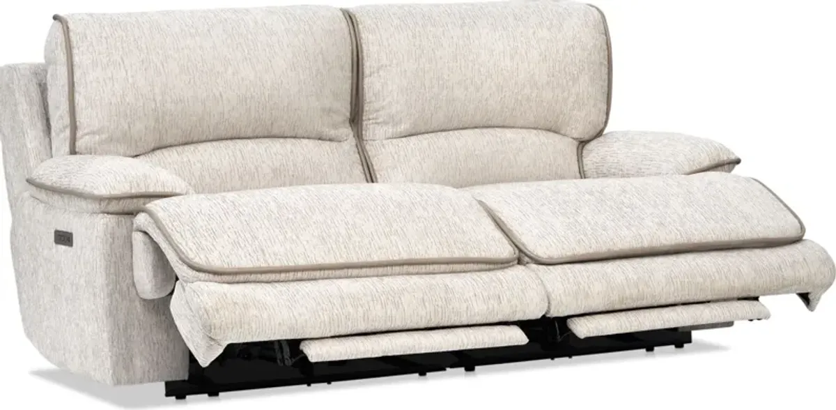 Olsen Dual-Power 2-Piece Reclining Sofa - Dove