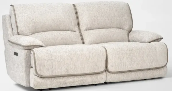 Olsen Dual-Power 2-Piece Reclining Sofa - Dove