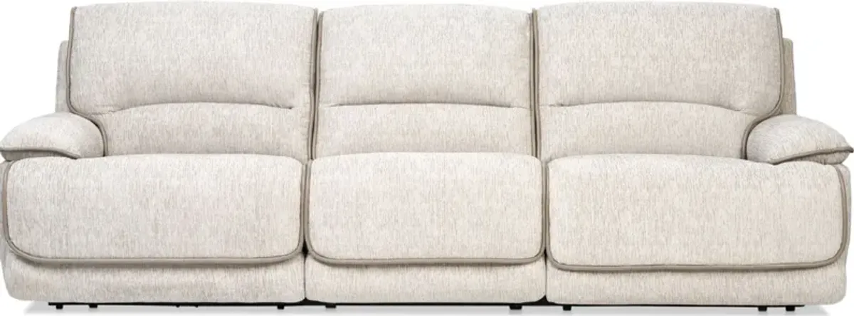 Olsen Dual-Power 3-Piece Reclining Sofa - Dove