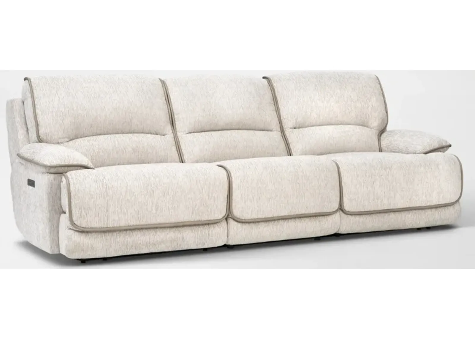 Olsen Dual-Power 3-Piece Reclining Sofa - Dove