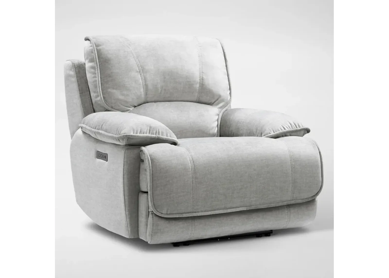 Olsen Dual-Power Recliner - Silver