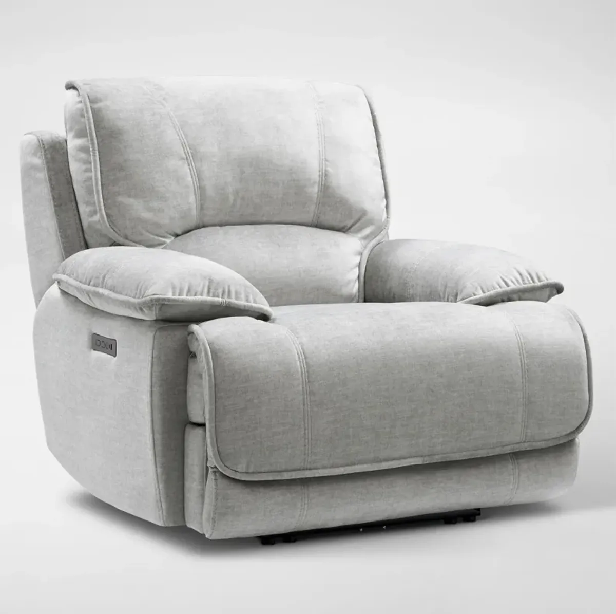 Olsen Dual-Power Recliner - Silver