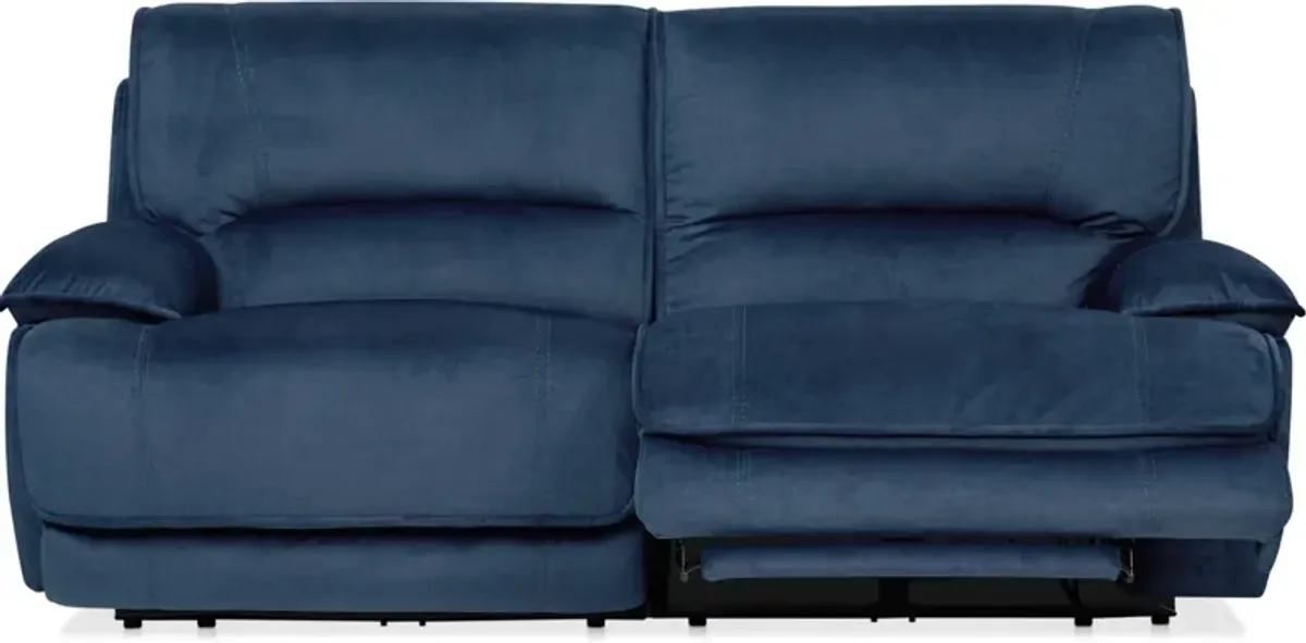 Olsen Dual-Power 2-Piece Reclining Sofa - Indigo