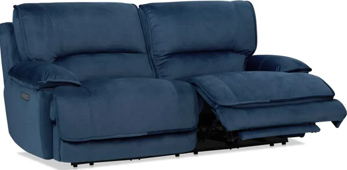 Olsen Dual-Power 2-Piece Reclining Sofa - Indigo