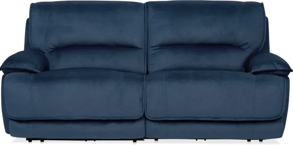 Olsen Dual-Power 2-Piece Reclining Sofa - Indigo