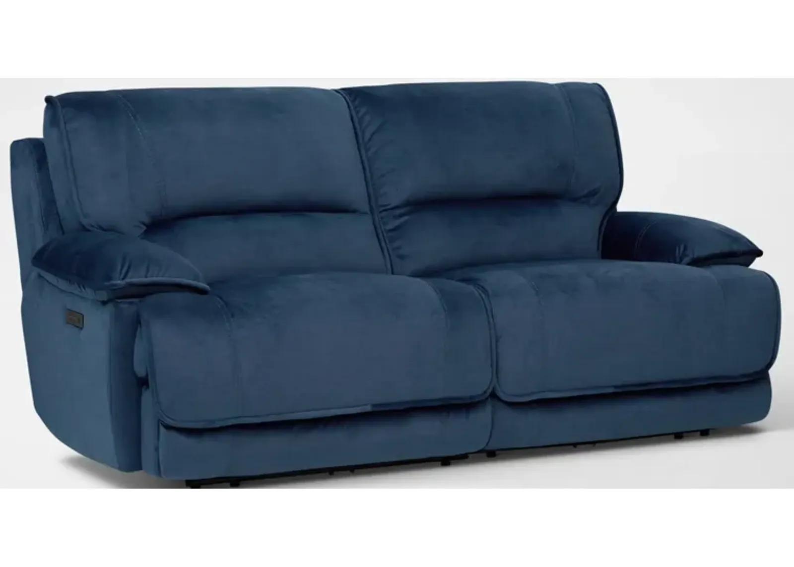 Olsen Dual-Power 2-Piece Reclining Sofa - Indigo