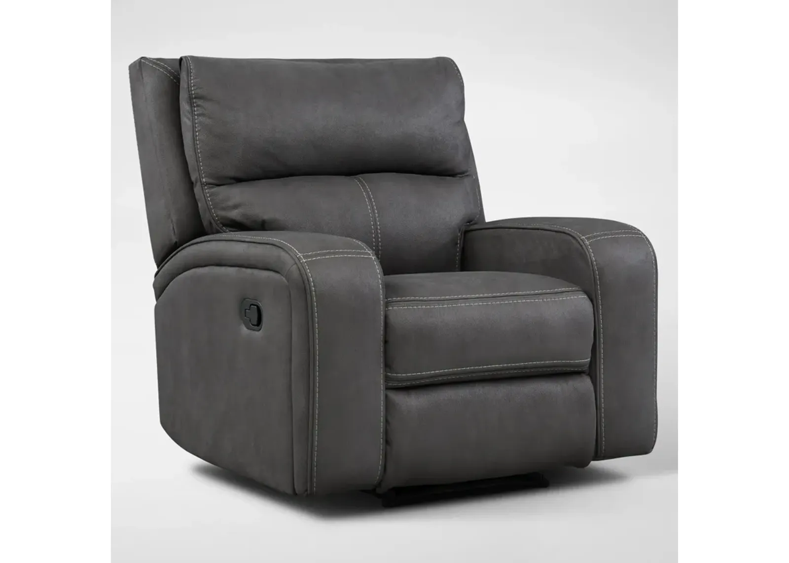 Burke Manual Recliner - Charcoal