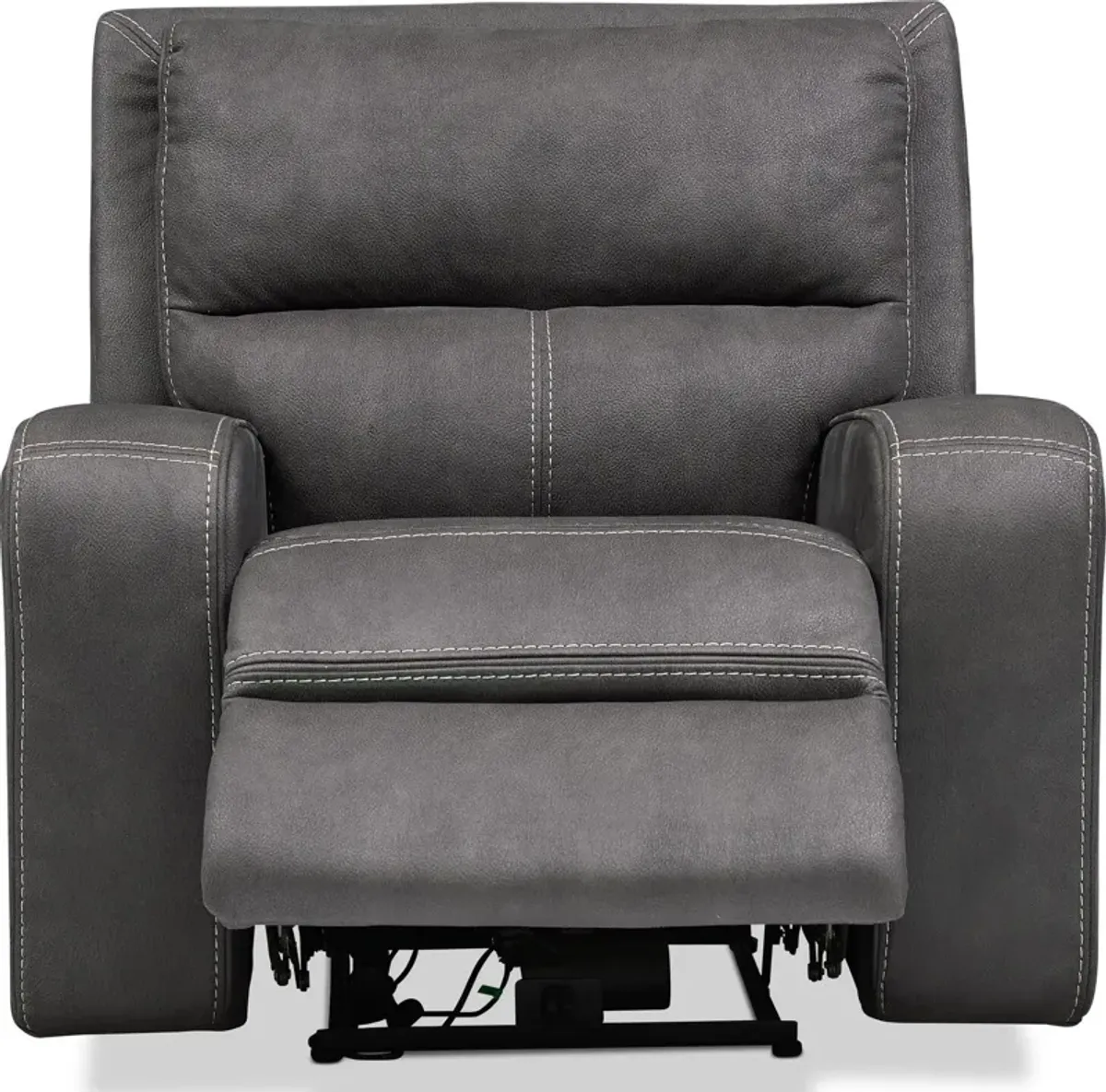 Burke Dual-Power Recliner - Charcoal