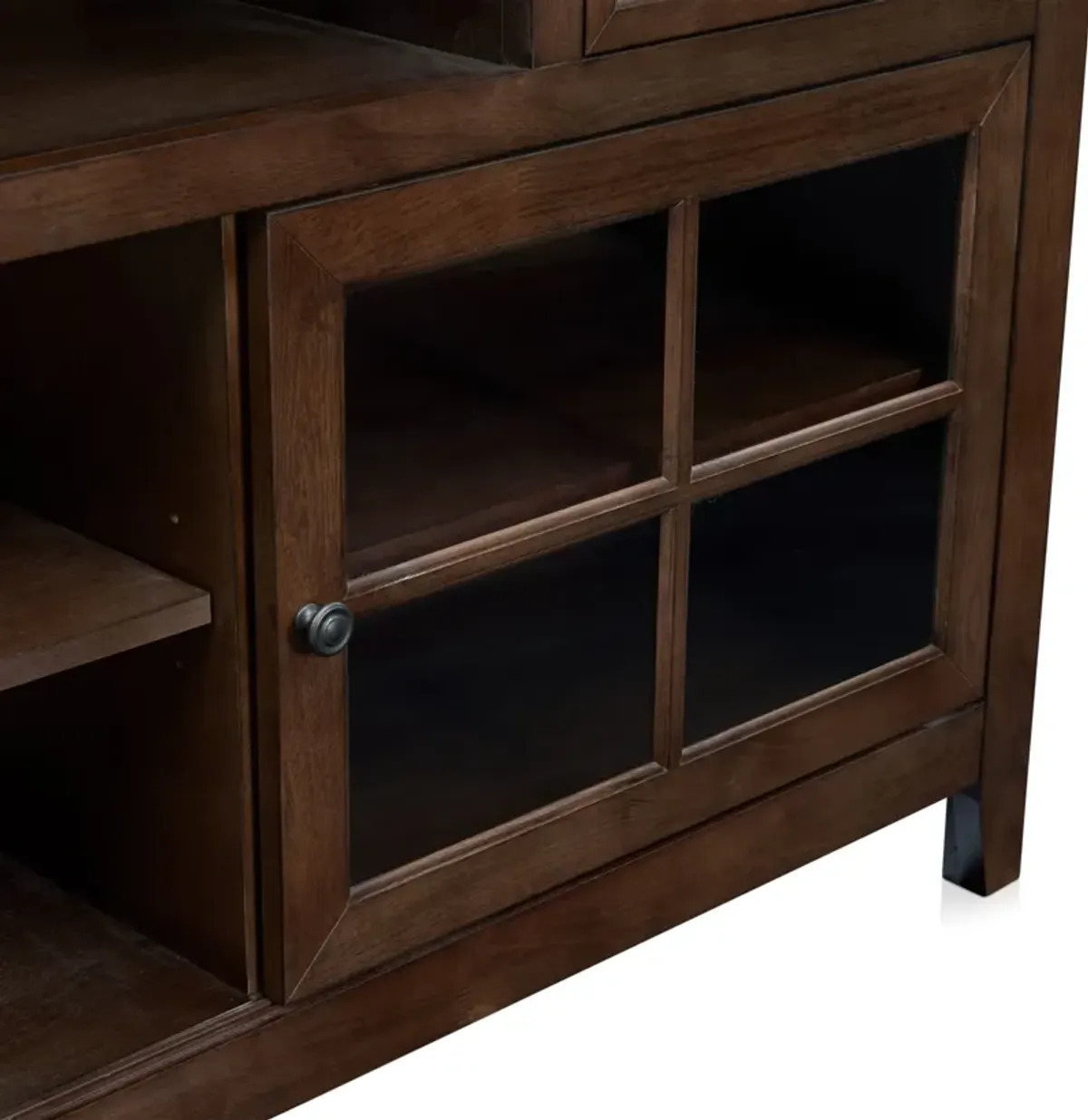 Lincoln 84” TV Stand with USB Charging - Hickory