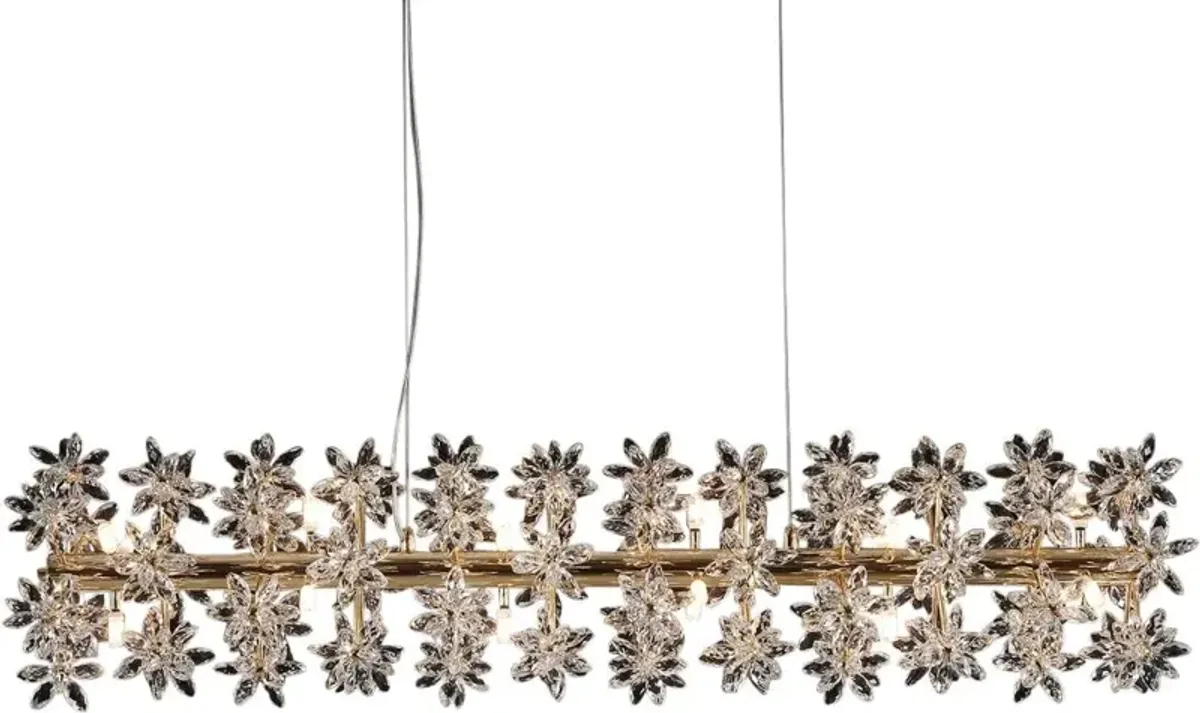 Bouquet 18-Light Rectangle Chandelier by Michael Amini