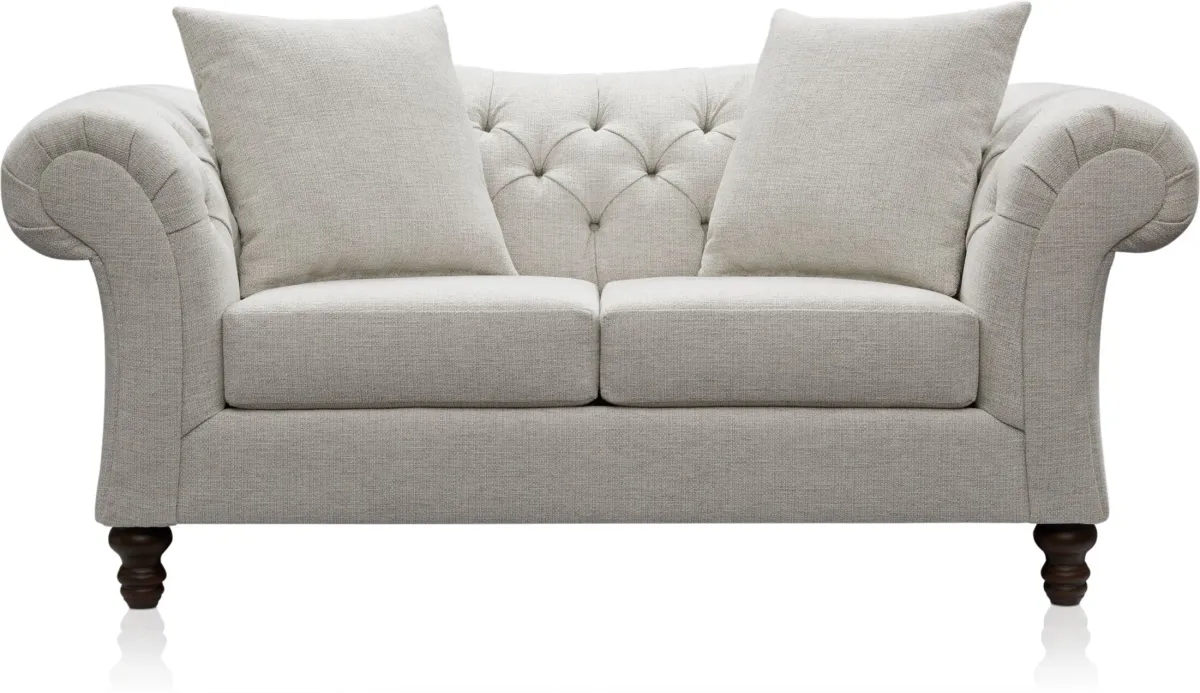 Leah Sofa and Loveseat Set - Sand