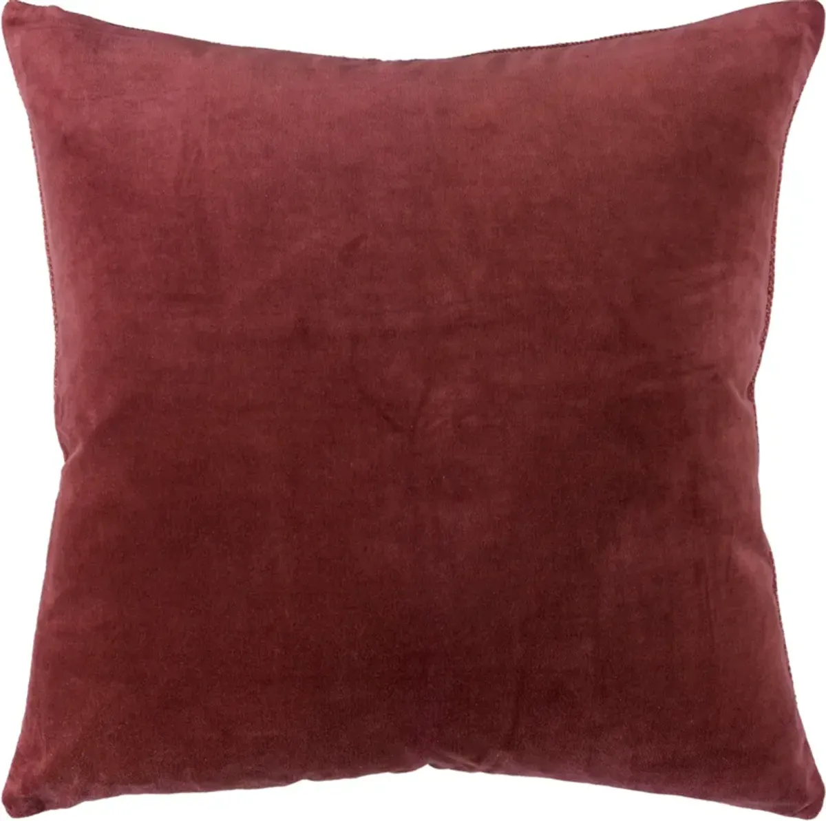 Erika 22" X 22" Pillow - Rust