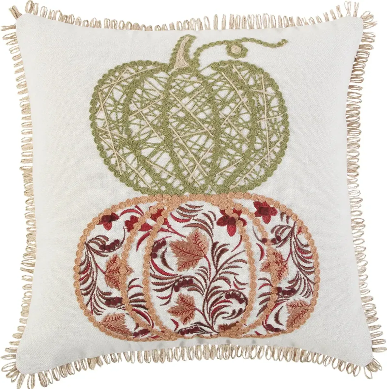 Autumn Pumpkins 18X 18" Pillow