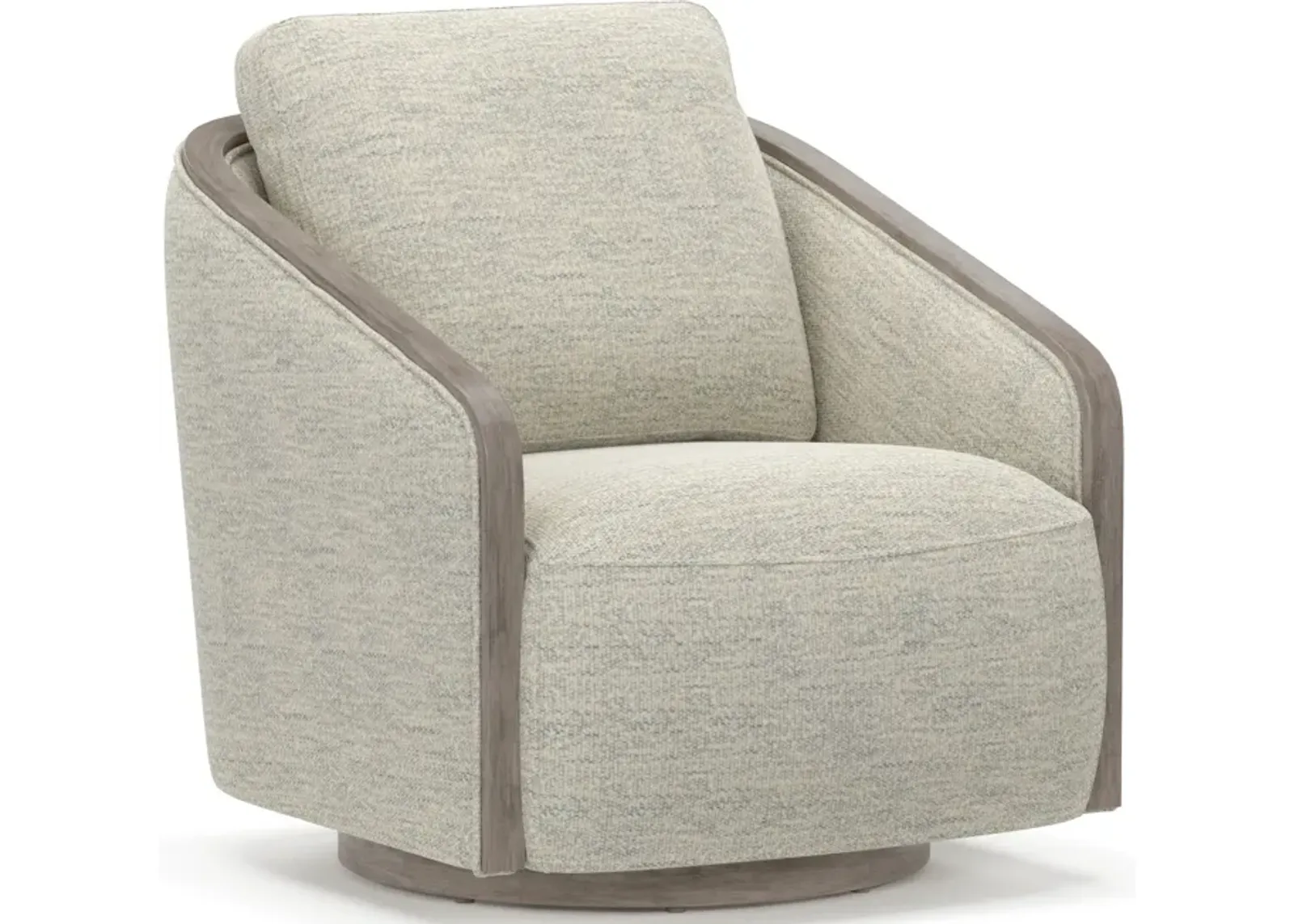 Pryer Swivel Accent Chair - Chalk