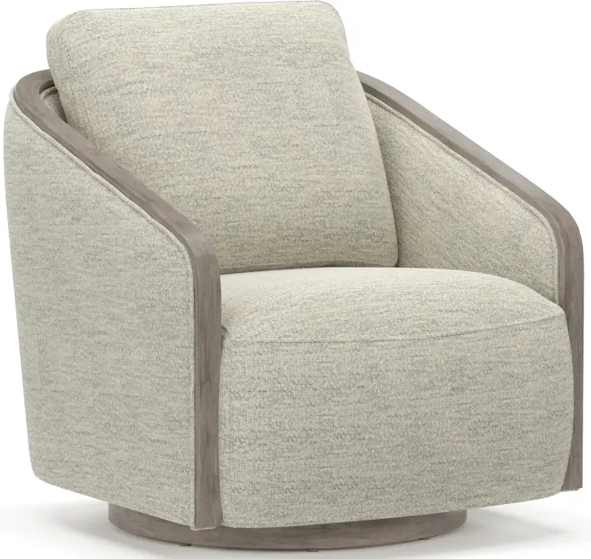 Pryer Swivel Accent Chair - Chalk