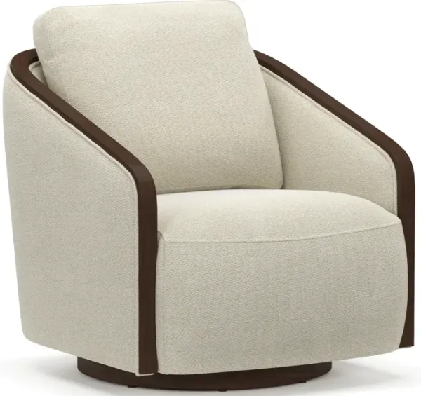 Pryer Swivel Accent Chair - Natural