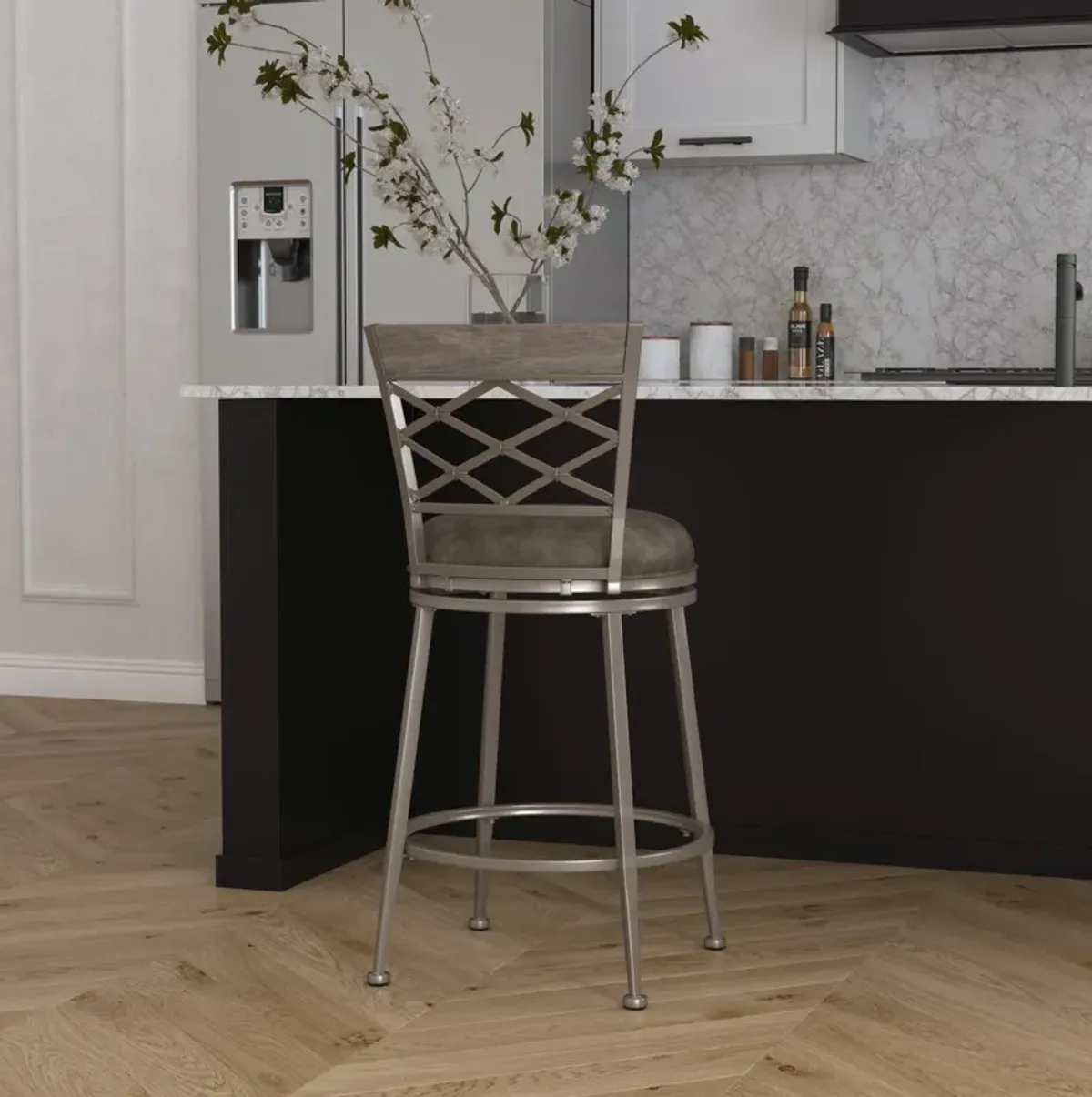 Crisley Swivel Counter-Height Stool