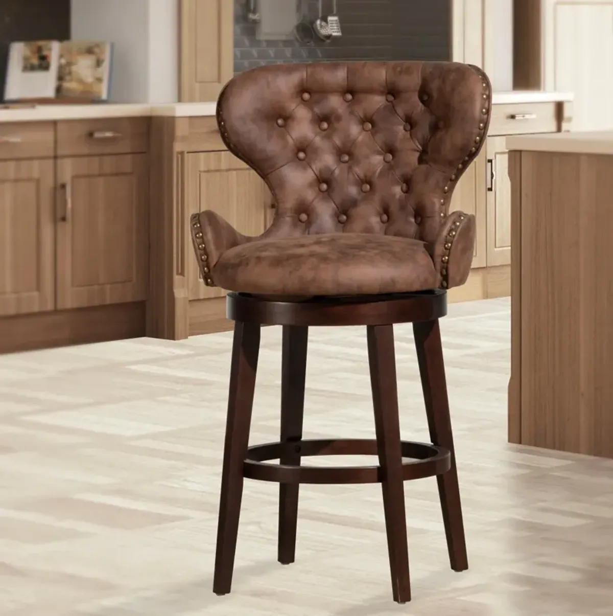 Rudy Swivel Counter-Height Stool