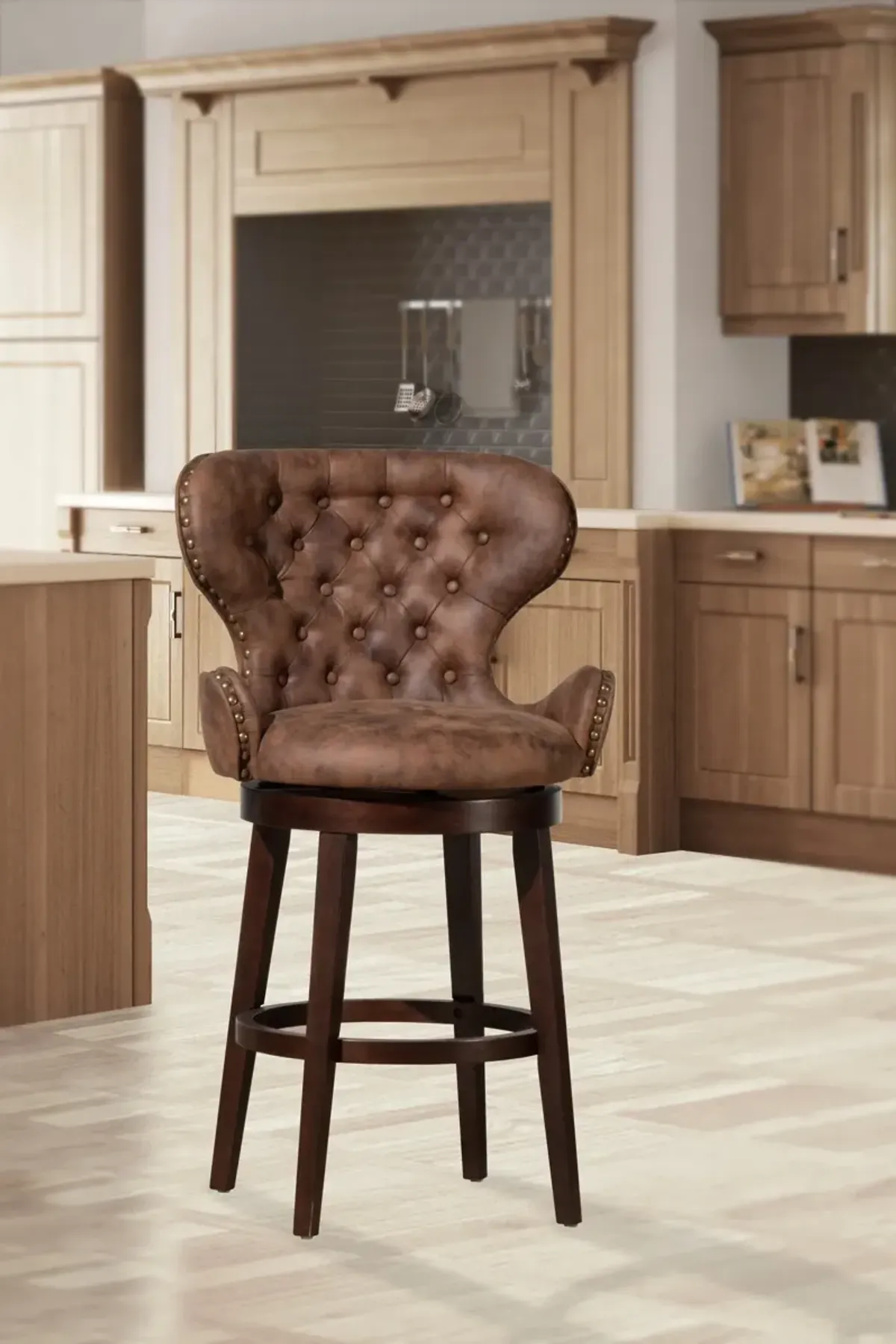 Rudy Swivel Bar Stool