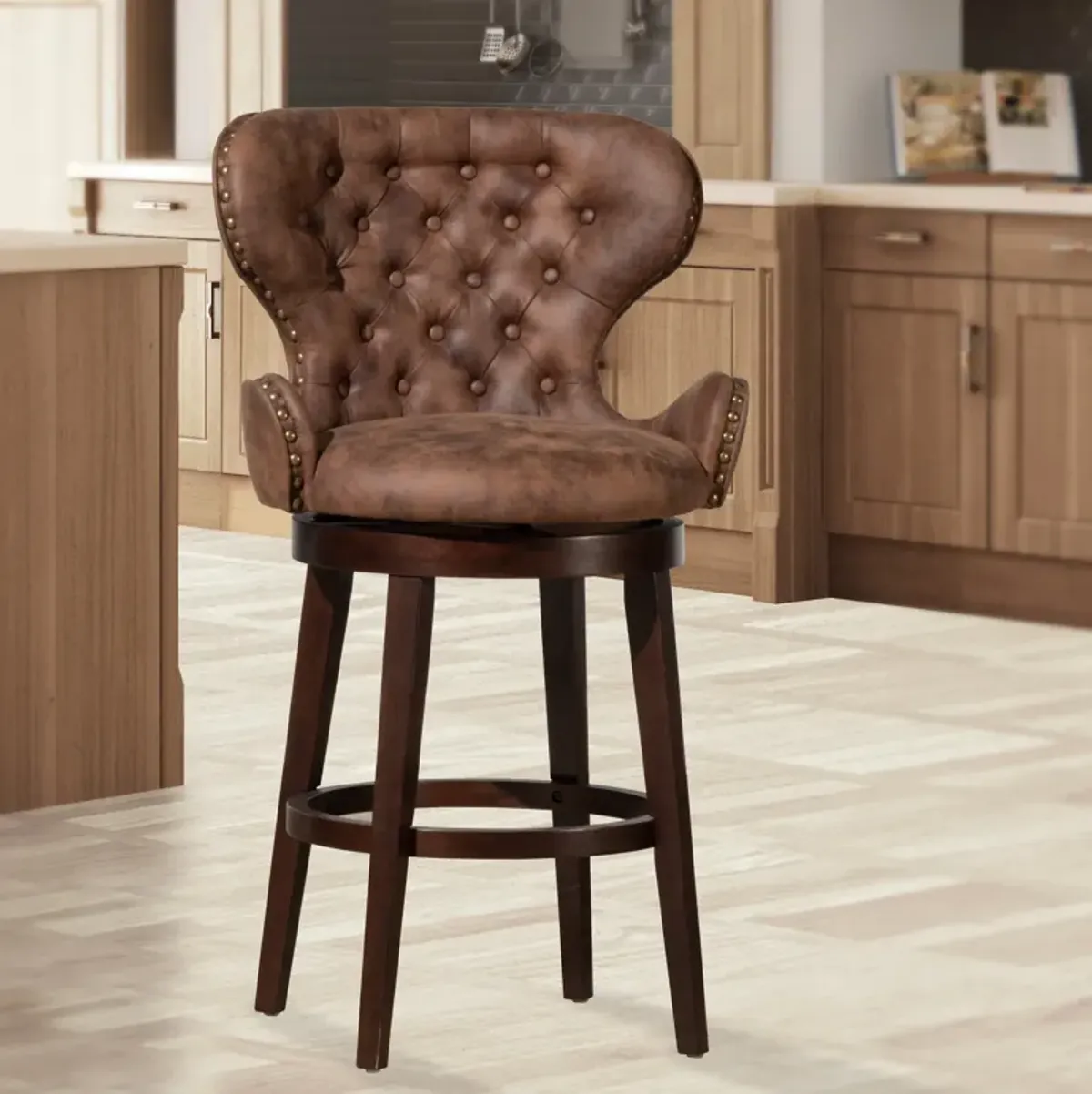 Rudy Swivel Bar Stool