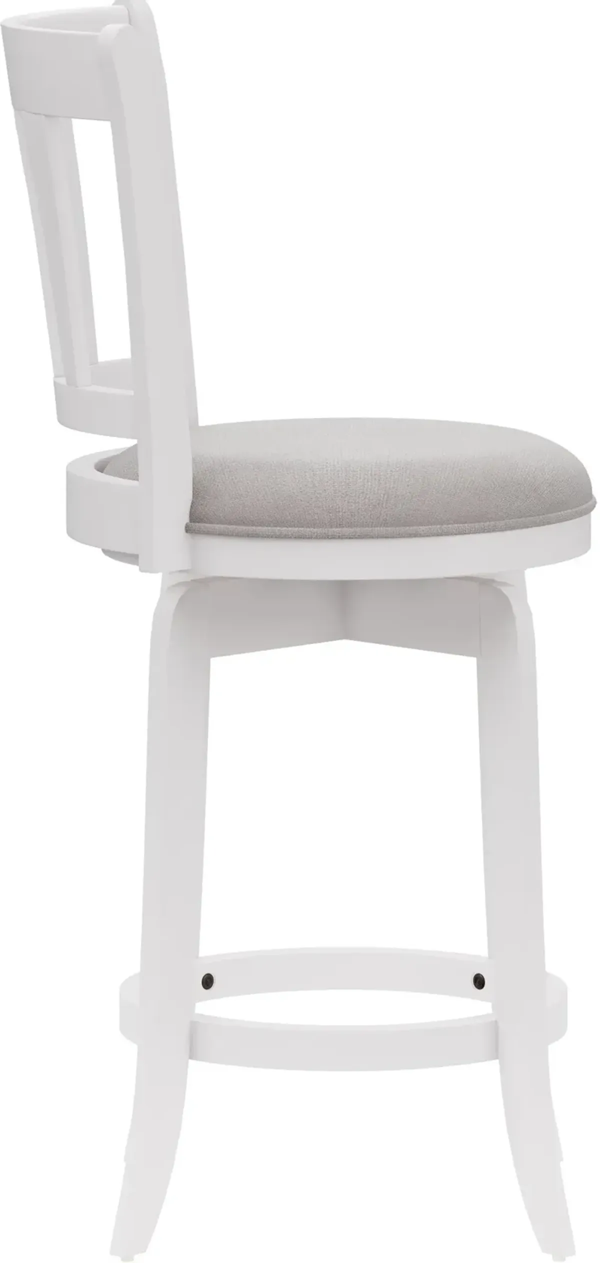 Berger Swivel Counter-Height Stool - White