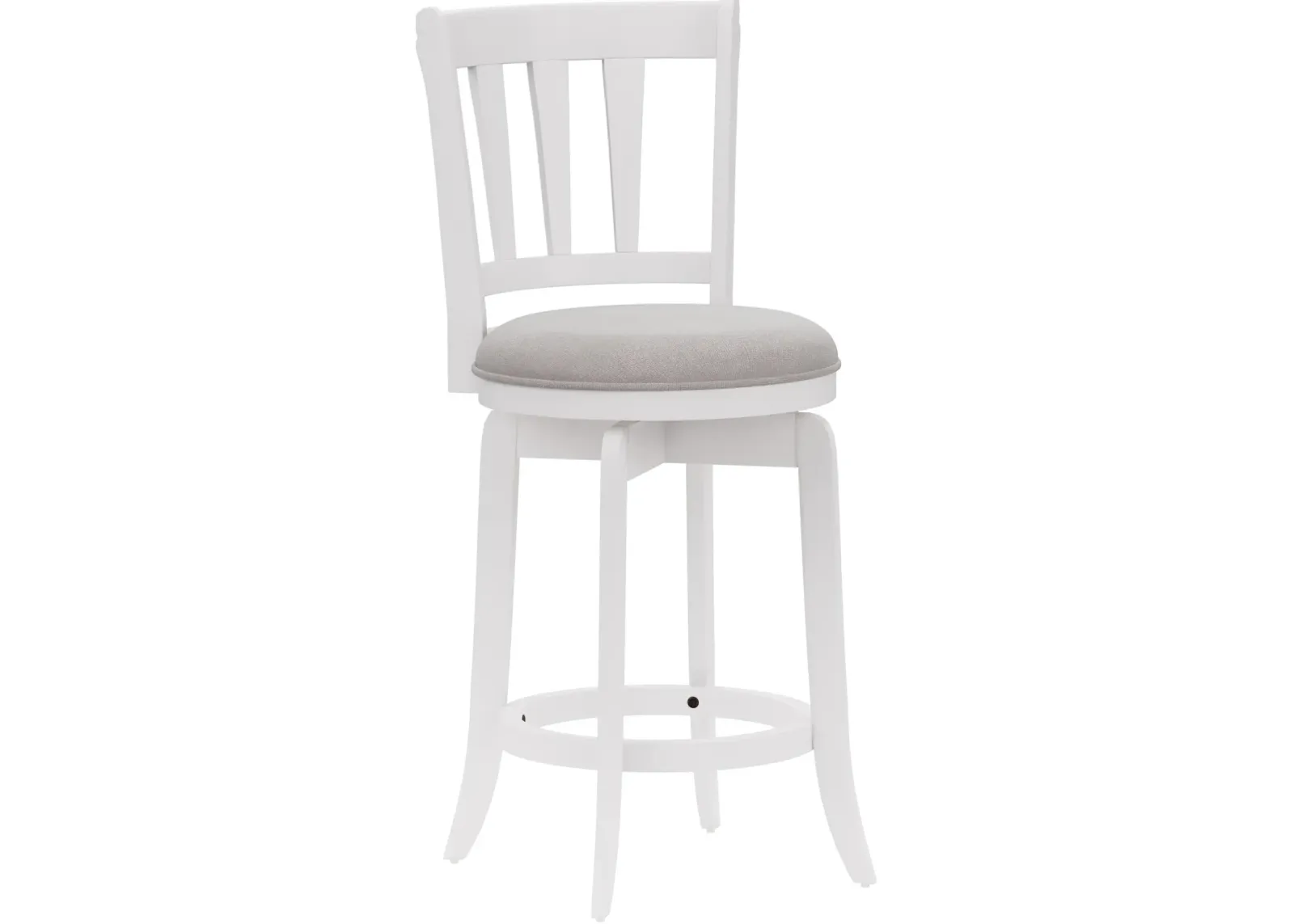 Berger Swivel Counter-Height Stool - White