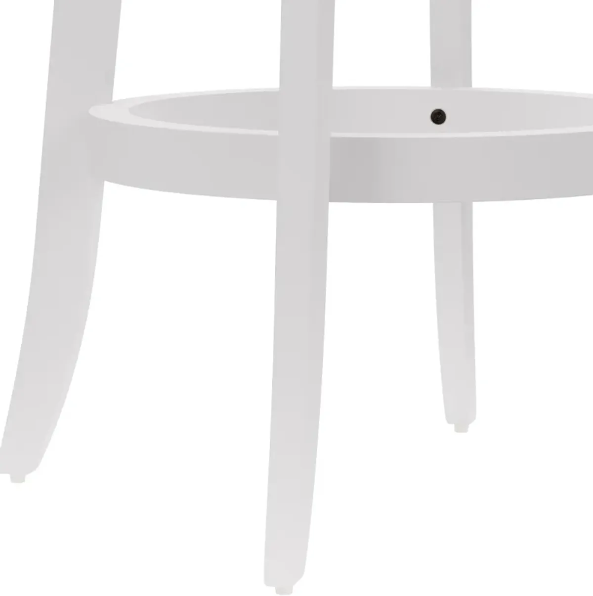 Berger Swivel Bar Stool - White