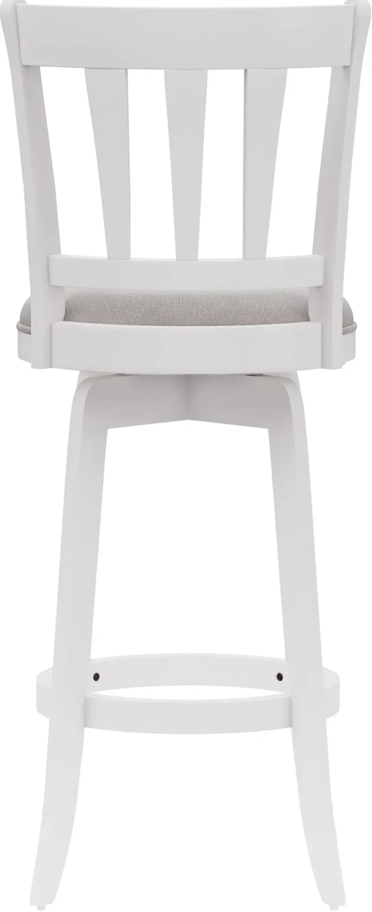 Berger Swivel Bar Stool - White