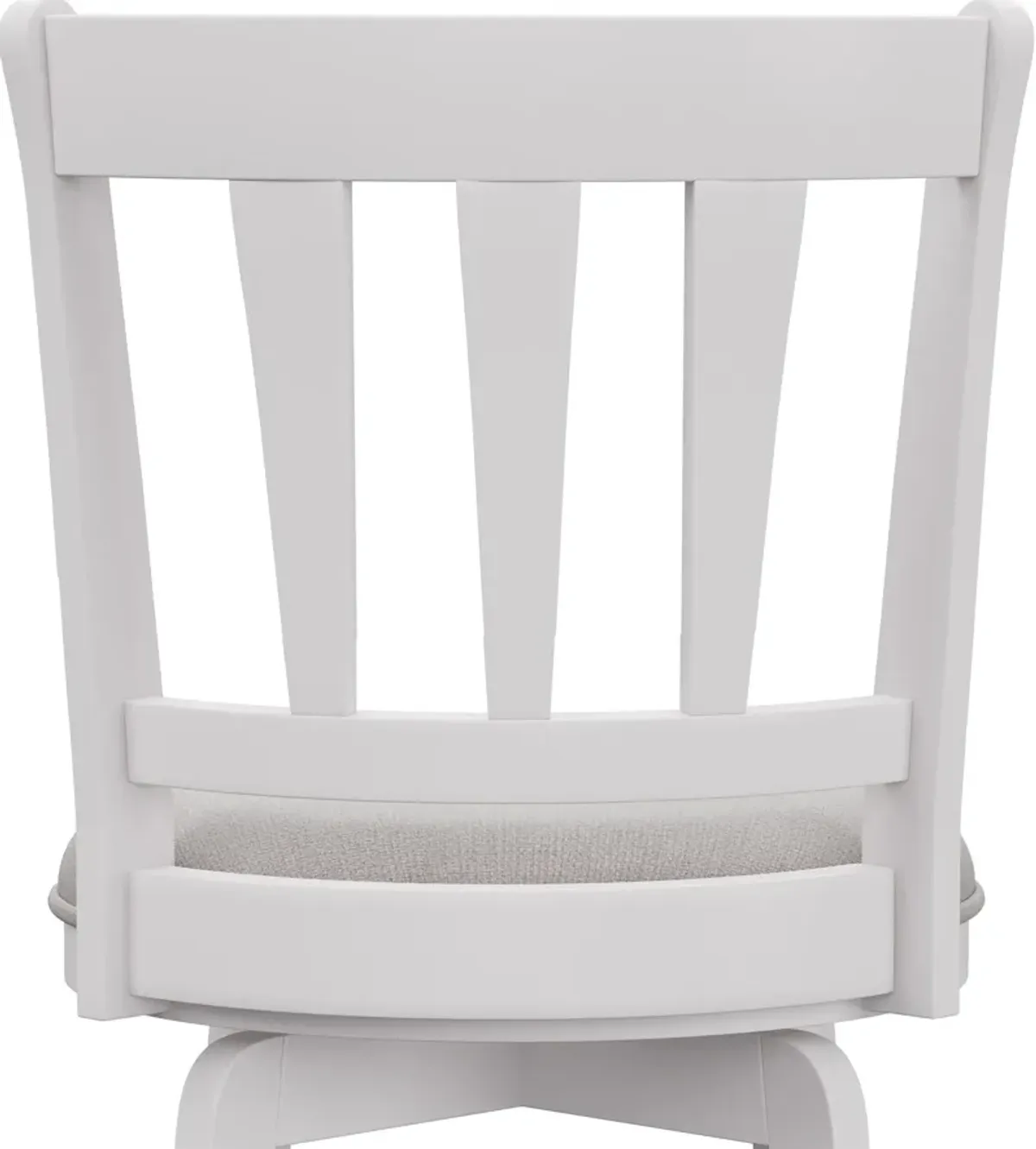 Berger Swivel Bar Stool - White