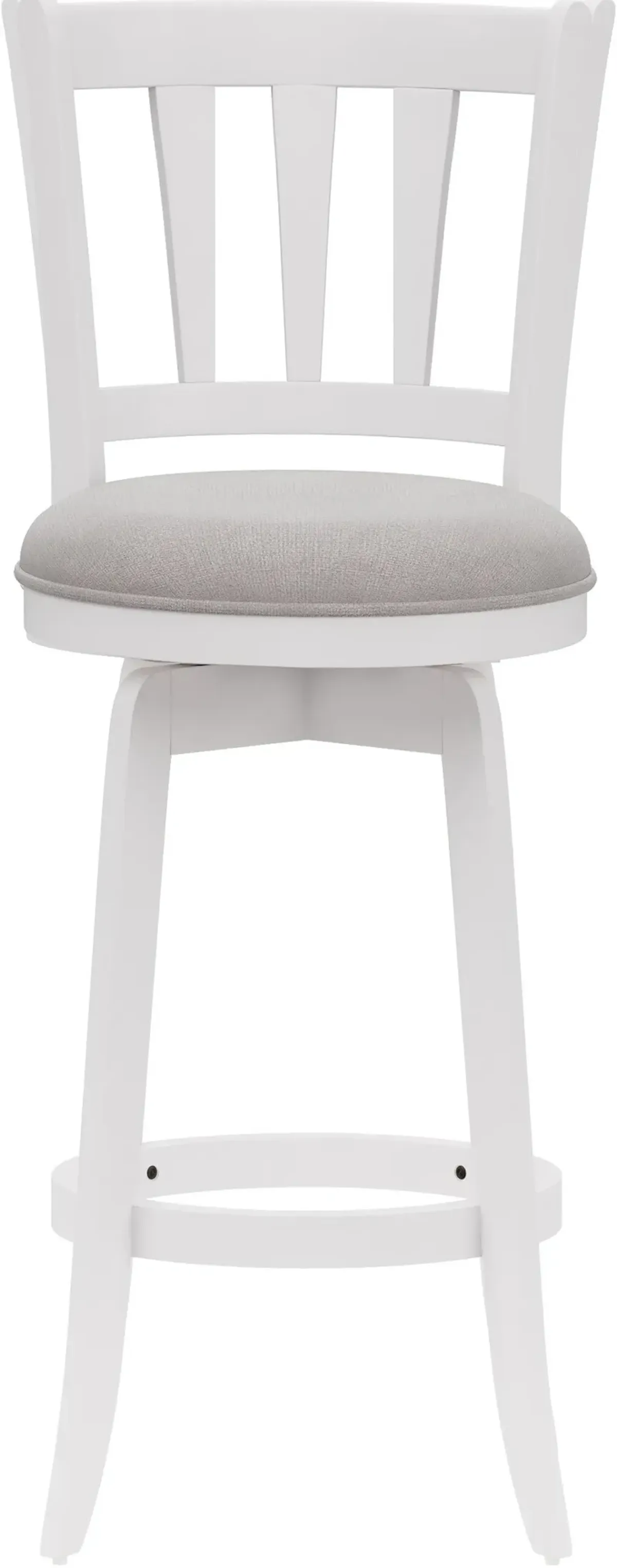 Berger Swivel Bar Stool - White