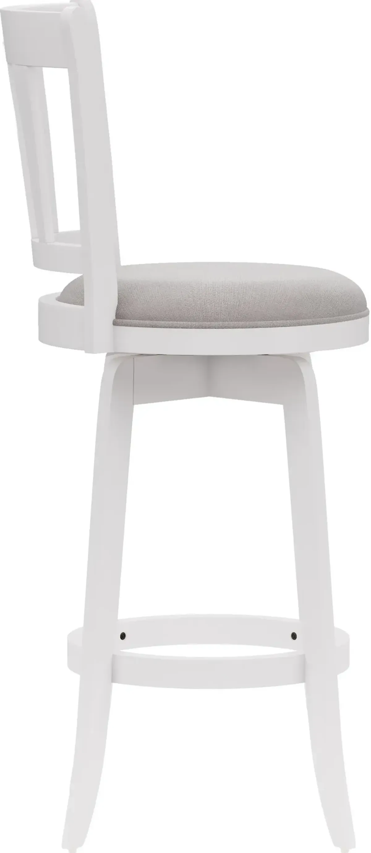 Berger Swivel Bar Stool - White