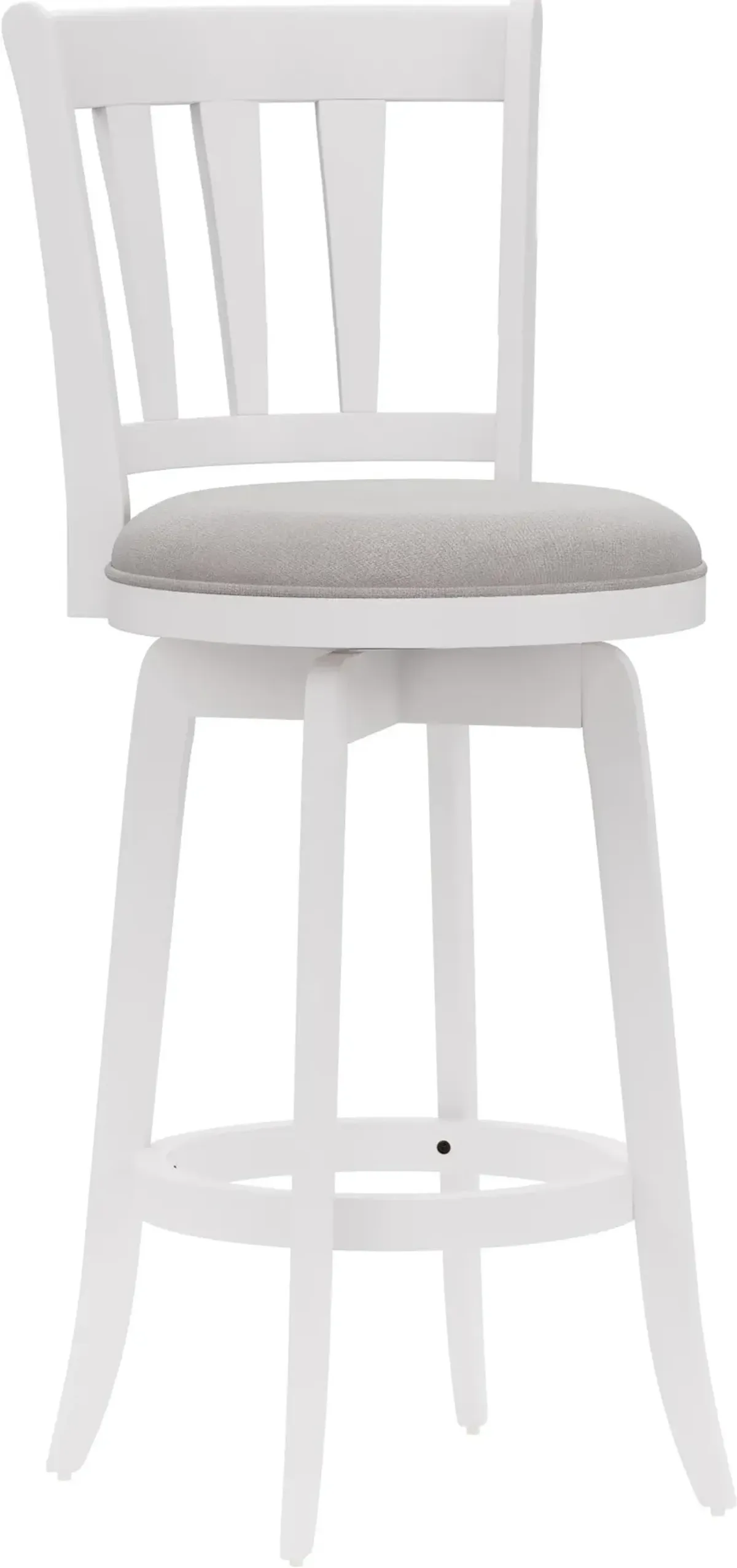 Berger Swivel Bar Stool - White