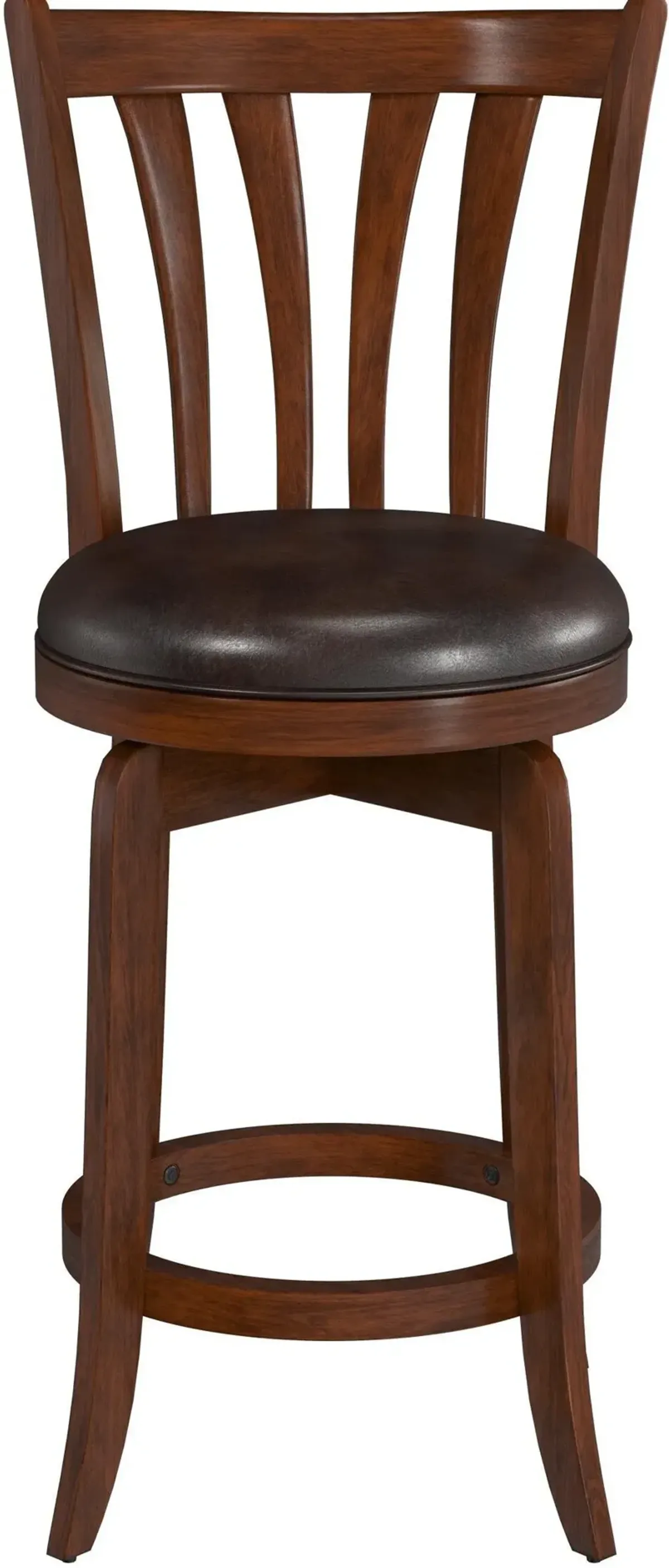 Roberta Swivel Counter-Height Stool -Brown